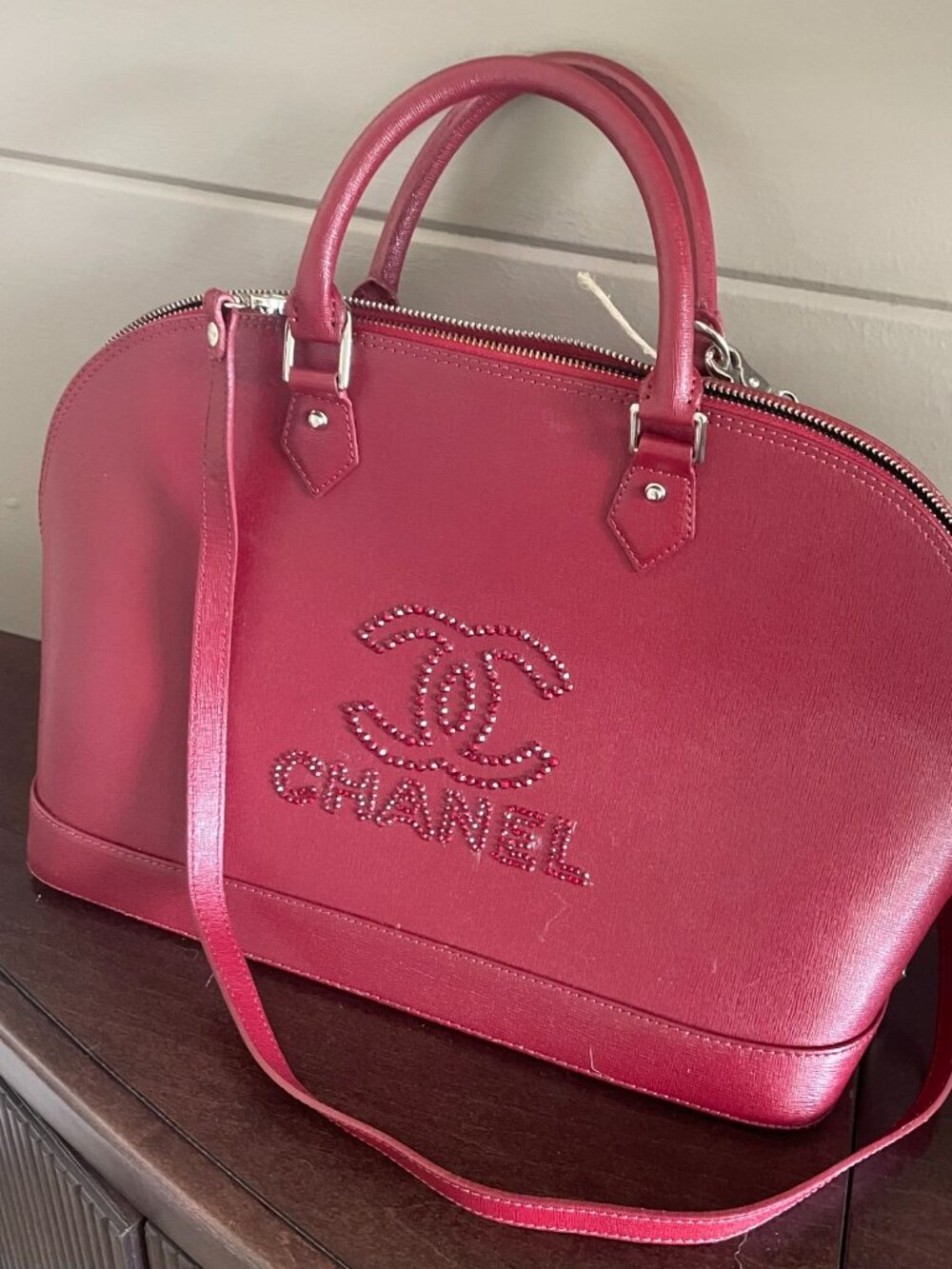 Pulicati Genuine Leather Italy Red Handbag - Picture 14 of 14